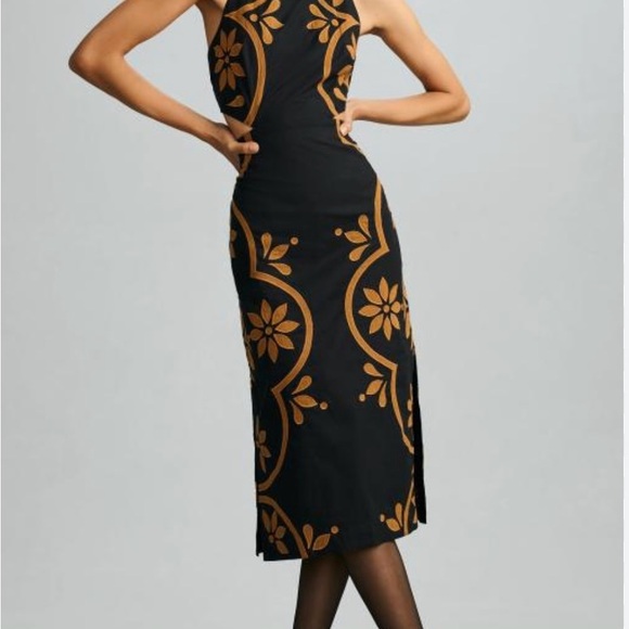 Anthropologie Dresses & Skirts - By Anthropologie cut-out appliquéd midi sheath dress.  NWT, never worn.